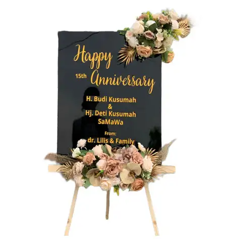 Papan Bunga Akrilik Mentebah
